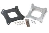 Holley Carburetor Wedged Spacers 717-2 Spacers, Holley, Spacer, 12 Degrees, Open, Square Bore, 1.625 in. Thick, Aluminum, Natural Finish, with Gasket and Hardware, Each thumbnail 3