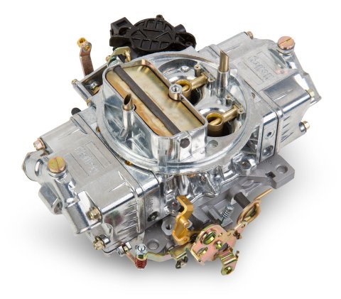 Holley Street Avenger Carburetors 0-81570 Carburetors, Avenger, 570 cfm, 4-barrel, Square Bore, Manual Choke, Vacuum Secondaries, Dual Inlet, Silver Finish, Ford Kickdown, Each thumbnail 1