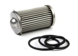 Holley HP Billet Fuel Filter Replacement Elements 162-566 Elements, Replacement, Element, Stainless Steel Mesh, 40 micron, with O-rings, for Filter, 175 gph, Gas/E85, Each thumbnail 1