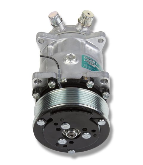 Holley Sanden Air Conditioning Compressors 199-101 Compressors, 508 Type, Aluminum, Natural, Clutch, 7-Groove, Serpentine Pulley, Each