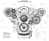 Holley LS Engine Swap Accessory Drive Systems 20-136 Pulley Kits, Swap, Serpentine, Alternator, Power Steering, A/C, GM Type 2, 130 Amp Alternator, Natural, Kit thumbnail 2