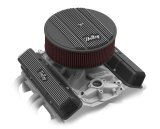 Holley Vintage Series Air Cleaner Assemblies 120-157 Cleaners, Series, Round, 14 in. Diameter, Black Wrinkle, Cotton Gauze Filter, Each thumbnail 1