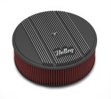Holley Vintage Series Air Cleaner Assemblies 120-157 Cleaners, Series, Round, 14 in. Diameter, Black Wrinkle, Cotton Gauze Filter, Each thumbnail 2