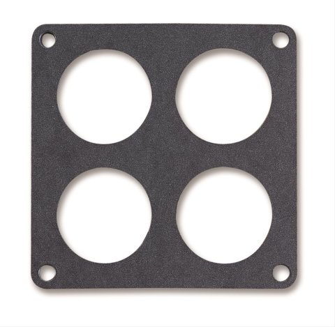 Holley Carburetor Base Plate Gaskets 108-102 Gaskets, Plate, Paper, 4-barrel, Dominator 4500, 4-hole, 0.063 in. Thick, Each