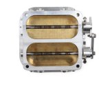 Holley EFI Dominator Throttle Bodies 112-593 Bodies, EFI, Flange, Multi-Port Injection, Cable Actuated, 2,550 cfm, Billet Aluminum, Natural, 4500 Bolt Pattern, Each thumbnail 2