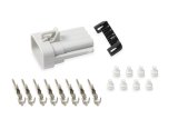 Holley Wiring Harness Connectors 570-208 Weatherproof Connectors, EFI, Odd/Even Coil Connector, Sub-Harness Side, Metripack, 8-pin Male, Gray Plastic, with Pins, Seals, TPA, Each thumbnail 1