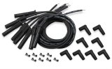 Holley Spark Plug Wires 561-113 Wire Sets, EFI, Cut-toFit, for Smart Coil, 36 in. Long, Black Wire, 8.00mm Core, Black Silicone, Boot, Straight, Universal, Set thumbnail 3
