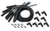 Holley Spark Plug Wires 561-113 Wire Sets, EFI, Cut-toFit, for Smart Coil, 36 in. Long, Black Wire, 8.00mm Core, Black Silicone, Boot, Straight, Universal, Set thumbnail 4