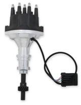 Holley EFI Dual-Sync Distributors 565-202 Distributors, EFI, Dual-Sync, Hall Effect, Computer-controlled Advance, Male/HEI, Black Cap, Steel Gear, Polished Housing, Ford, 3.6-5.0L, Each thumbnail 2