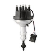 Holley EFI Dual-Sync Distributors 565-202 Distributors, EFI, Dual-Sync, Hall Effect, Computer-controlled Advance, Male/HEI, Black Cap, Steel Gear, Polished Housing, Ford, 3.6-5.0L, Each thumbnail 4