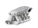 Holley SBF Hi-Ram Intake Manifold Tops 300-301 Manifolds, SBF, Hi-Ram, Throttle Body, Top Section Only, 105mm Bore, Aluminum, Satin Finish, Ford, 5.0L, 5.8L, Each thumbnail 2