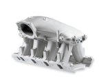 Holley SBF Hi-Ram Intake Manifold Tops 300-301 Manifolds, SBF, Hi-Ram, Throttle Body, Top Section Only, 105mm Bore, Aluminum, Satin Finish, Ford, 5.0L, 5.8L, Each thumbnail 3