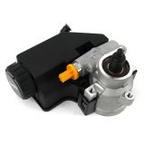 Holley Power Steering Pumps 198-104 Pumps, Saginaw TC Series, Natural Finish, Reservoir, Black, Hose Barb Inlet, M16x1.5 Outlet, Pump Only, Chrysler, Dodge, Jeep Ram, Each thumbnail 1