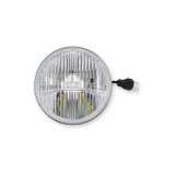 Holley RetroBright LED Headlights LFRB145 Headlight Conversion, RetroBright, Style, Sealed Beam, 5.75 in. Round Housing, Modern White, High and Low Beam, 5,700K Bulb, Each thumbnail 1