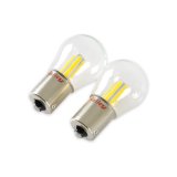 Holley RetroBright LED Light Bulbs HLED15 Bulbs, RetroBright, LED, 1156 Style, Amber Color, 580 Lumens, Turn Signal, Bulbs, Pair thumbnail 2