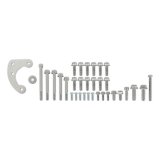 Holley High-Mount Base Accessory Drive Kits 20-300 Systems, High-Mount, Serpentine, Water Pump, Cast Aluminum, Natural Finish, Pulleys, Brackets, Timing Cover, Ford, 7.3L Godzilla, Kit thumbnail 2