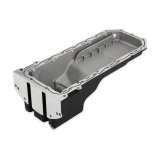 Holley Gen III Hemi Retrofit Oil Pans 302-76BK Pans, Hemi, Retrofit, VVT Engine, Wet Sump, Rear, 1-piece Main Seal, 6.2 Quart, Dipstick Passenger Side, Aluminum, Black, Hardware, Each thumbnail 1