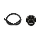 Holley EFI Fuel Pulse Dampers 12-1005 System Dampers, Billet Aluminum, Black Anodized, 40-100 psi, -8 AN Male Threads Inlet/Outlet, Extended Range, Each thumbnail 7