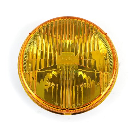 Holley RetroBright LED Headlights LFRB160 Headlight Conversion, RetroBright, Style, Sealed Beam, 7 in. Round Housing, Polycarbonate Lens, Yellow, PAR 56 Style Bulb, Not Included, Each