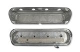 Holley 2-Piece Ford Style Valve Covers 241-185 Covers, LS Style, Cast Aluminum, Center Bolt, Plain, Cast Aluminum, Natural Finish, Two-Piece, Chevy, LS, 4.8-7.0L, Pair thumbnail 7