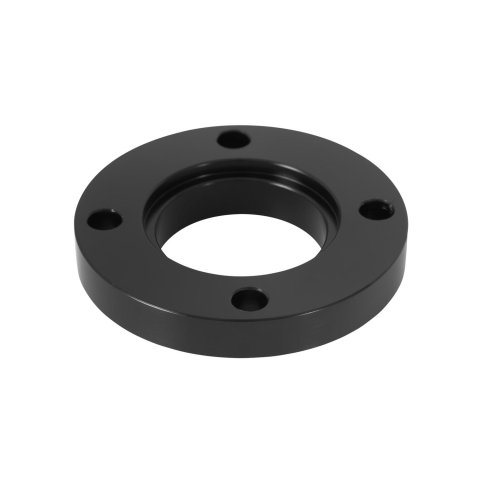 Holley Crankshaft Pulley Spacers 97-447 Spacer, Crankshaft, 4-Bolt, Aluminum, Black Powdercoated, 0.575 in. Thickness, Ford, Each