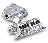 Holley 5.0L EFI Intake Manifolds 300-72S Manifolds, Systemax, Multi-port Injection, Standard Deck, High Rise, 10.625 in. Tall, Cast Aluminum, Shiny Finish, Ford, 5.0L, Each thumbnail 1