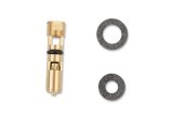 Holley Needle and Seat Assemblies 6-504 Carburetor Seats, Holley, Viton® Inlet Needle, Adjustable, Steel, 0.110 in. Seat, Center Hung Float Style, Gaskets Included, Each thumbnail 3