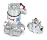 Holley Blue Electric Marine Fuel Pumps 712-802-1 Pumps, Holley, Electric, Marine, External Mount, 12 V, 110 gph, 14 psi, Female 3/8 in.-NPT, with Pressure Regulator and Vapor Tube, Each thumbnail 2
