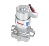 Holley Blue Electric Fuel Pumps 12-812-1 Pumps, Electric, External, 110 gph, 416 lph, 14 psi, 12V, 3/8 in. NPT Ports, Female Thread, Aluminum, Silver Finish, Each thumbnail 2
