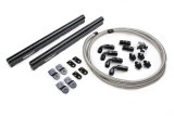 Holley EFI Fuel Rails 534-210 Rails, EFI, LS Hi-Flow, Aluminum, Black, -8 AN O-ring Inlet, Brackets, Hose, Fittings, Hardware, for Stock Intake, Chevy, 4.8-7.0L, Kit thumbnail 2