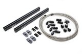 Holley EFI Fuel Rails 534-210 Rails, EFI, LS Hi-Flow, Aluminum, Black, -8 AN O-ring Inlet, Brackets, Hose, Fittings, Hardware, for Stock Intake, Chevy, 4.8-7.0L, Kit thumbnail 4
