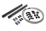 Holley EFI Fuel Rails 534-210 Rails, EFI, LS Hi-Flow, Aluminum, Black, -8 AN O-ring Inlet, Brackets, Hose, Fittings, Hardware, for Stock Intake, Chevy, 4.8-7.0L, Kit thumbnail 5