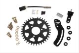 Holley EFI Crank Trigger Kits 556-116 Triggers, EFI, Billet Steel, 8 in. Diameter, 1/4 in. Thick, 36-1 Tooth, Black, with Bracket, 3-wire Pickup, Chevy, 4.3-6.6L, Kit thumbnail 1