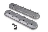 Holley Aluminum LS Valve Covers 241-92 Covers, LS, Centerbolt, Plain Top, Cast Aluminum, Natural Finish, Baffled, Chevy, LS, 4.8L, 5.3L, 5.7L, 6.0L, 6.2L, 7.0L, Pair thumbnail 1