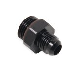 Holley AN to Straight Cut O-Ring Fittings 26-157 Fitting, Adapter, Cut, Straight, Aluminum, Black Anodized, -6 AN, -8 AN, Pair thumbnail 3