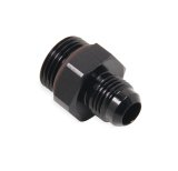 Holley AN to Straight Cut O-Ring Fittings 26-157 Fitting, Adapter, Cut, Straight, Aluminum, Black Anodized, -6 AN, -8 AN, Pair thumbnail 4