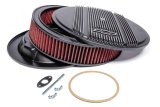 Holley Vintage Series Air Cleaner Assemblies 120-172 Cleaners, Vintage, Die Cast Aluminum, Black Powdercoated, 14 in. Diameter, Bowtie Logo, Each thumbnail 2