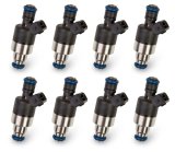 Holley Fuel Injectors 522-168FM Injectors, 160 lbs/hr, Tri-cone Spray, Matched, Bosch Plug, EV1 Body, 12V Saturated, 2.85 in. Seat Height, Low Impedance, 2.0 ohms, 8-pieces, Set thumbnail 3