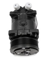 Holley Sanden Air Conditioning Compressors 199-103 Compressors, 508 Type, Aluminum, Black, Clutch, 7-Groove, Serpentine Pulley, Each thumbnail 1