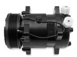 Holley Sanden Air Conditioning Compressors 199-103 Compressors, 508 Type, Aluminum, Black, Clutch, 7-Groove, Serpentine Pulley, Each thumbnail 3