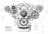 Holley LS Engine Accessory Drive Kits 20-132BK Bracket Kits, for Sanden SD508 or SD7 Compressor, Aluminum, Black, Chevy, Small Block LS, Kit thumbnail 3