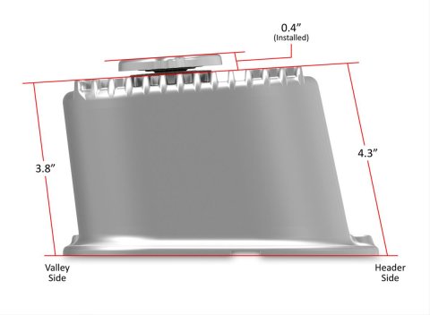 Holley M/T Valve Covers 241-151 Covers, Series, Perimeter Bolt, Tall, Finned, Cast Aluminum, Polished Finish, Chevy, 396ci, 402ci, 427ci, 454ci, Pair thumbnail 3