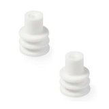 Holley Weatherproof Seals 571-109 Wiring Connector Replacement Parts, EFI, Replacement, Weather Seal, Green, GT150, 20-22 gauge wire, 100-piece, Set thumbnail 1