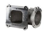 Holley Throttle Body Intake Elbows 300-240F Elbow, 105mm Bore Size, Aluminum, Natural, 5.12 in. Height, Ford, Each thumbnail 1