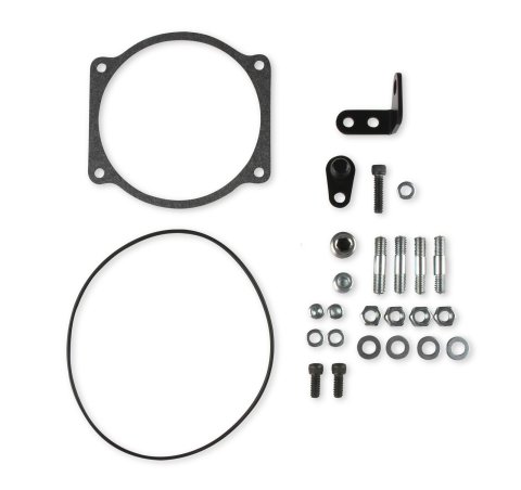 Holley Throttle Body Intake Elbows 300-248BK Elbow, Aluminum, Black Textured, 4500 to GM LS Body, Each