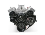 Holley Mid-Mount Complete Accessory Systems 20-242 Drive Systems, Mid-Mount, Serpentine, A/C, P/S, LT1 Style Alternator/Water Pump, Belt, Hardware, Natural, Chevrolet, Big Block, Kit thumbnail 2