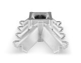 Holley LS Split Design Carbureted Intake Manifolds 300-295 Manifolds, Carbureted, Single Plane, Aluminum, Natural, 4500 Dominator, Chevrolet, LS1, LS2, LS6, Each thumbnail 2