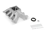 Holley LS Split Design Carbureted Intake Manifolds 300-295 Manifolds, Carbureted, Single Plane, Aluminum, Natural, 4500 Dominator, Chevrolet, LS1, LS2, LS6, Each thumbnail 5