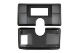 Holley EFI 6.86 in. Dash Bezels 553-402 Panels, EFI, Bezel, Two Piece, 5/32 Thick, ABS Material, Black Matte Finish, Chevy, El Camino, Malibu, Monte Carlo, Each thumbnail 2