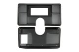 Holley EFI 6.86 in. Dash Bezels 553-402 Panels, EFI, Bezel, Two Piece, 5/32 Thick, ABS Material, Black Matte Finish, Chevy, El Camino, Malibu, Monte Carlo, Each thumbnail 3